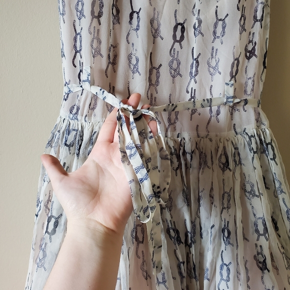 Red Valentino Nautical Knots dress size 38 - Picture 4 of 8